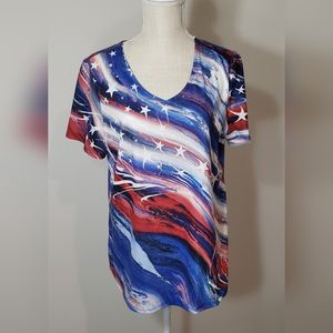 Christopher & Banks size L women's Americana shirt like new
